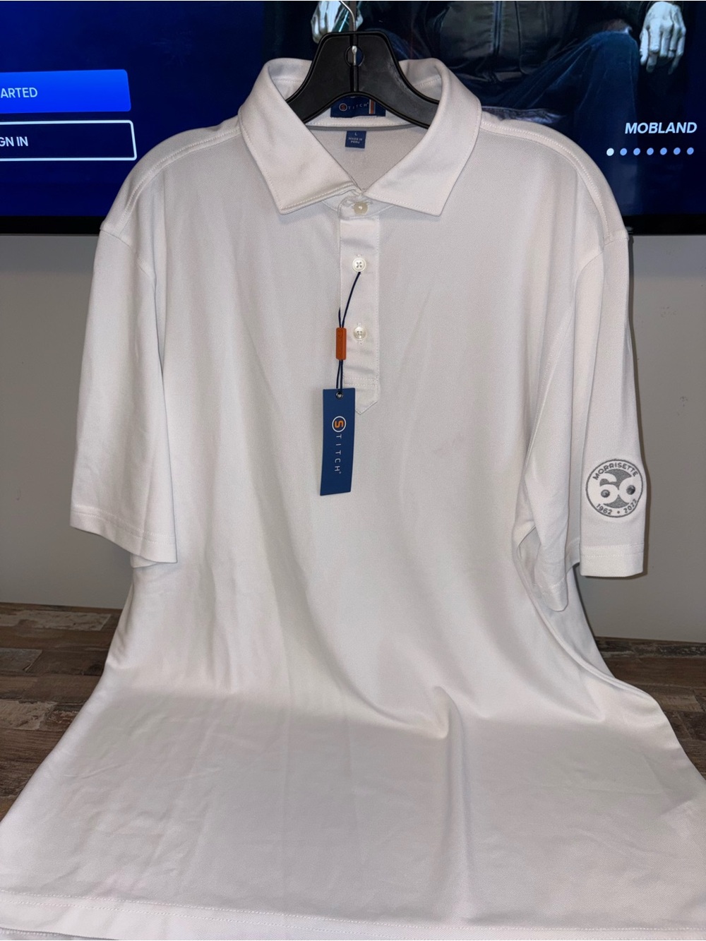 Tech 5.0 Men’s White Performance Polo
